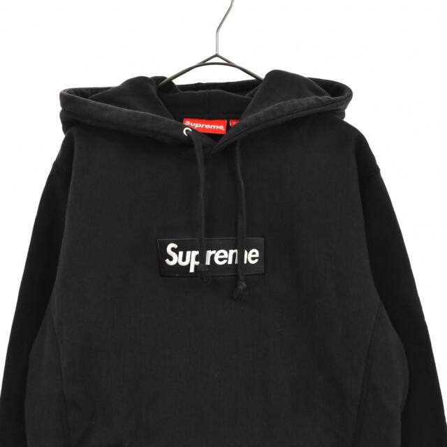 SUPREME シュプリーム 13AW Box Logo Pullover ボックスロゴ プルオーバー フーディ スウェットパーカー ブラック60センチ表記サイズ