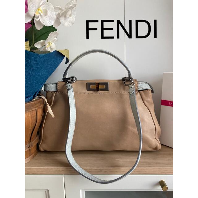 FENDI フェンディ ピーカブー 2way ショルダー  ステッチ