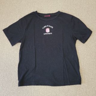 ラブトキシック(lovetoxic)のラブトキシック　Tシャツ　L 　ブラック(Tシャツ/カットソー)