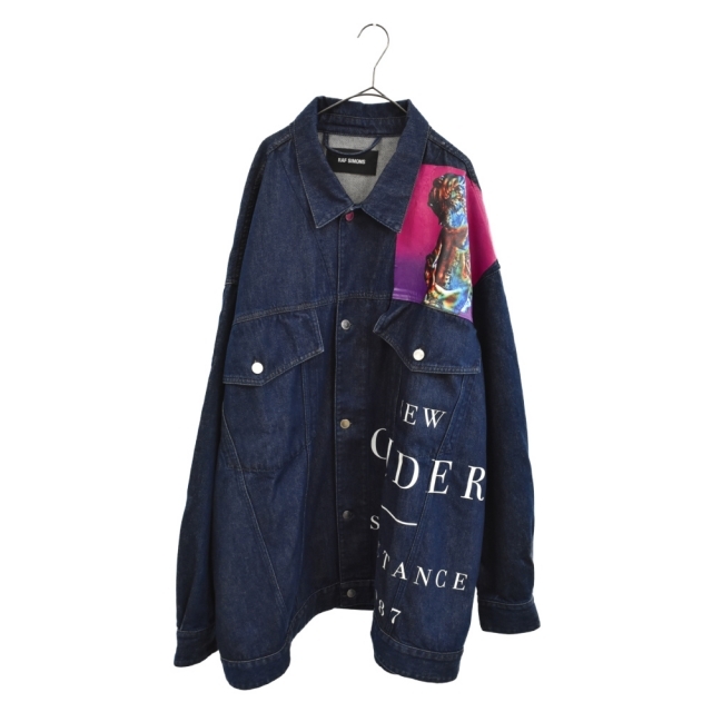 RAF SIMONS ラフシモンズ 18SS New Order Oversized Printed Denim ...