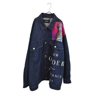 RAF SIMONS ラフシモンズ 18SS New Order Oversized Printed Denim Jacket 181-723  プリントデニムジャケット オーバーサイズシャツ インディゴ