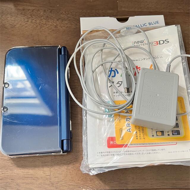 Nintendo 3DS NEW ニンテンドー 本体 LL メタリックブルー - 携帯用