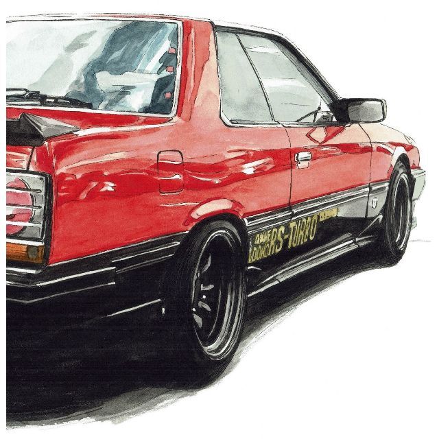 好評得価 日産 by muhran's art shop|ニッサンならラクマ - NC-1356スカイラインRS限定版画サイン有額装済作家平右ヱ門の通販 お得豊富な