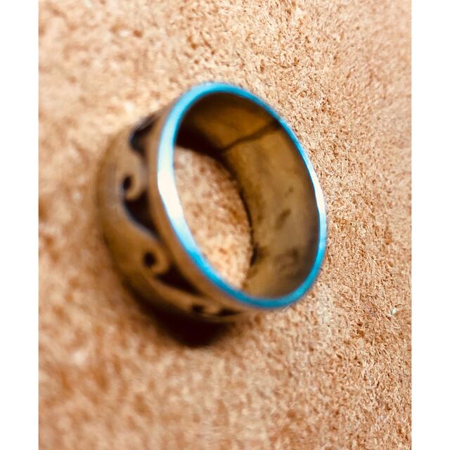 wjd 波柄 ウェイブ 平打ち　シルバー 925リング　銀指輪SILVER925 メンズのアクセサリー(リング(指輪))の商品写真