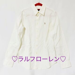 ラルフローレン(Ralph Lauren)のラルフローレン♡ホワイトシャツ(シャツ/ブラウス(長袖/七分))