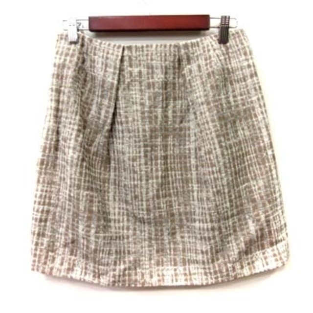 VIAGGIO BLU(ビアッジョブルー)のビアッジョブルー タイトスカート ミニ 総柄 2 ベージュ /YI レディースのスカート(ミニスカート)の商品写真