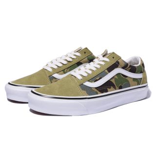 アベイシングエイプ(A BATHING APE)の【新品】 bape vans オールドスクール ベイプスター ABC CAMO (スニーカー)