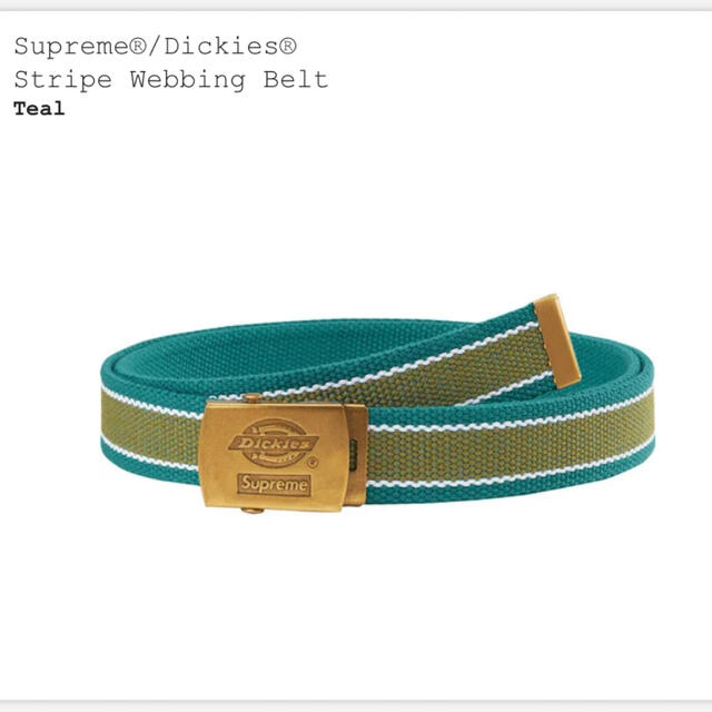 Supreme Dickies Stripe Webbing Belt 緑