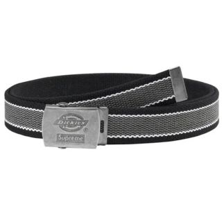 シュプリーム(Supreme)のsupreme dickies stripe webbing belt 黒(ベルト)