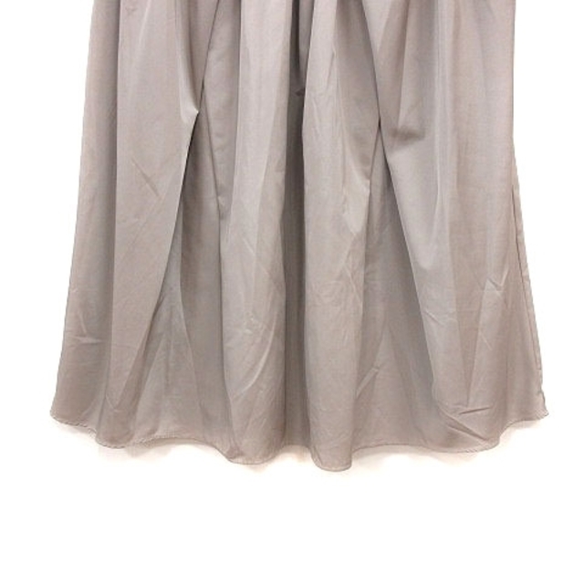 other(アザー)のアングレーム angouleme フレアスカート ミモレ ロング 2 グレージュ レディースのスカート(ロングスカート)の商品写真