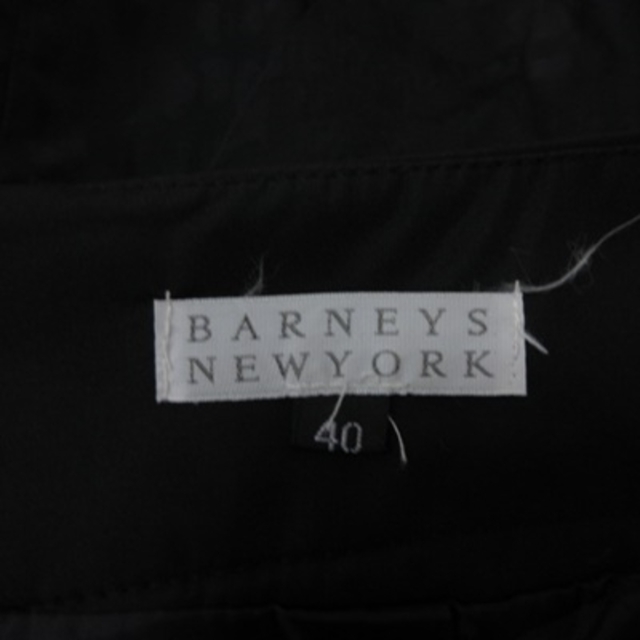 BARNEYS NEW YORK(バーニーズニューヨーク)のバーニーズニューヨーク タイトスカート ミニ 総柄 40 黒 ブラック /YI レディースのスカート(ミニスカート)の商品写真