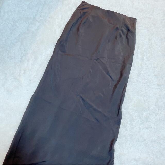 FRAY I.D(フレイアイディー)のフレイアイディー　バックフレアストレートスカート　ブラック レディースのスカート(ロングスカート)の商品写真