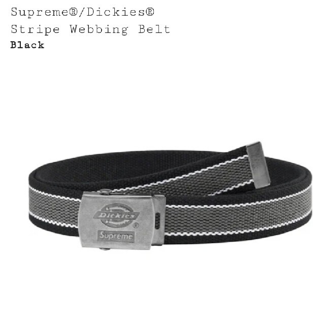 Supreme/Dickies☆ Stripe Webbing Beltベルト