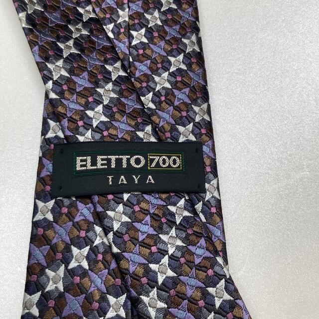 高級！新品 銀座田屋のELETTO700シリーズ絹100%ネクタイ