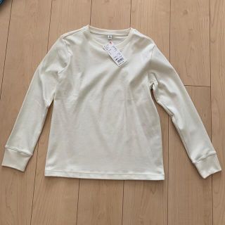 ユニクロ(UNIQLO)の未使用ユニクロ140cm ソフトタッチクルーネックTシャツ(Tシャツ/カットソー)