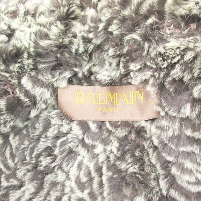 BALMAIN   バルマン BALMAIN レッキスファー ポンチョ ケープ