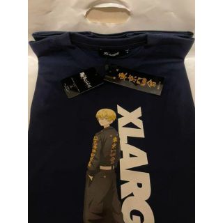 エクストララージ(XLARGE)のxlargeエクストララージ 東京リベンジャーズ  Tシャツ 千冬 ネイビー M(Tシャツ/カットソー(半袖/袖なし))