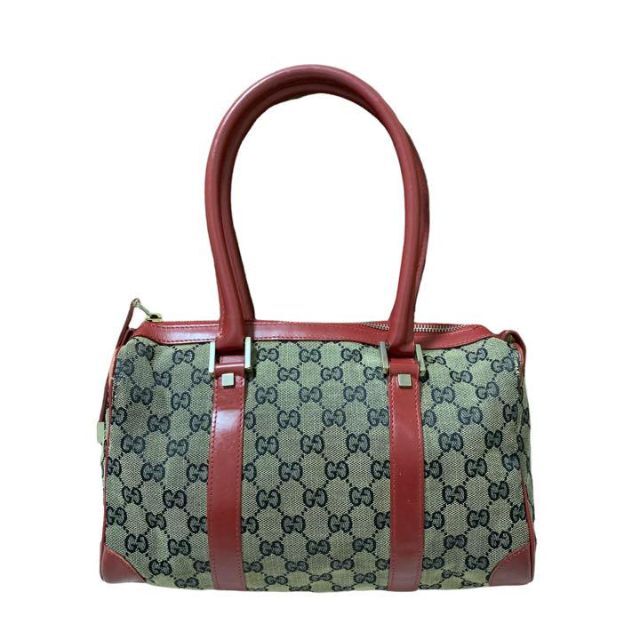 Gucci - GUCCI グッチ ハンドバッグ ミニボストンバッグ GGキャンバス