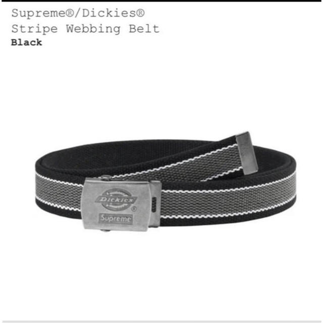 新品未使用Supreme Dickies Stripe Webbing Belt