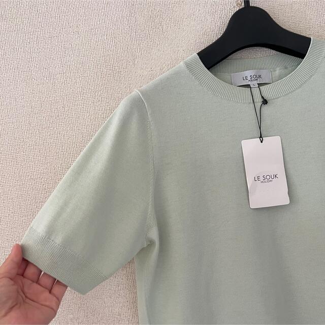 Le souk(ルスーク)のルスーク♡新品♡丸首ニットソー レディースのトップス(ニット/セーター)の商品写真