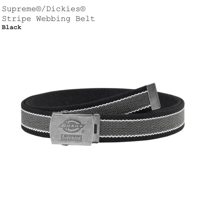 Supreme Dickies Webbing Belt Black
