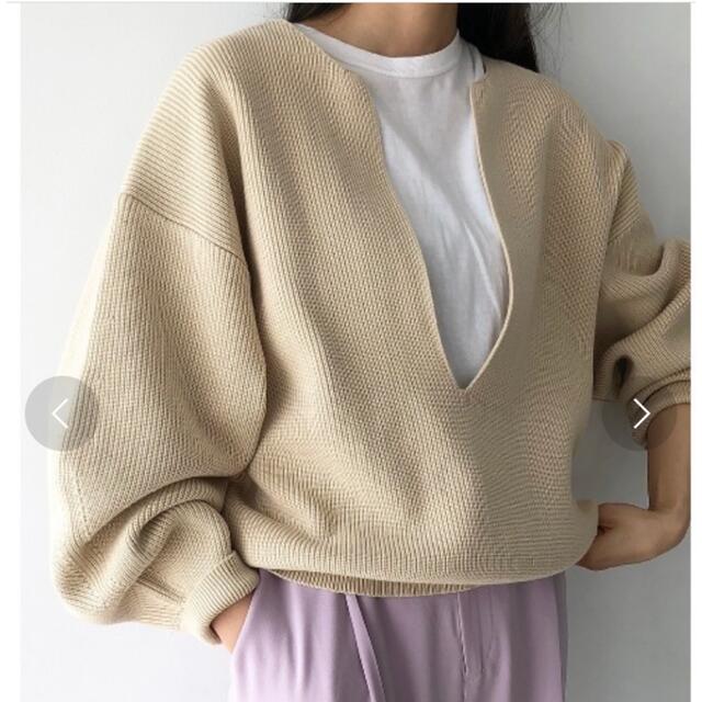 レディースTODAYFUL Slit Neck Knit スリットネックニット