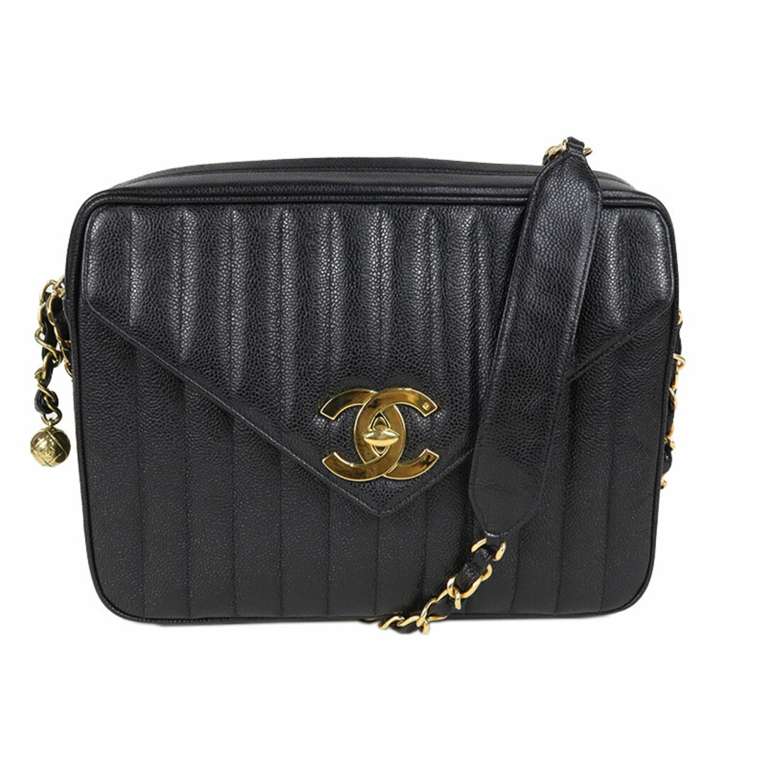 シャネル CHANEL マドモアゼル チェーンショルダーバッグ A03647 ブラック ゴールド金具 キャビアスキン レディース ショルダーバッグ |  フリマアプリ ラクマ