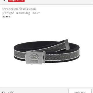 シュプリーム(Supreme)のSupreme Dickies Belt ベルト シュプリーム ディッキーズ 黒(ベルト)