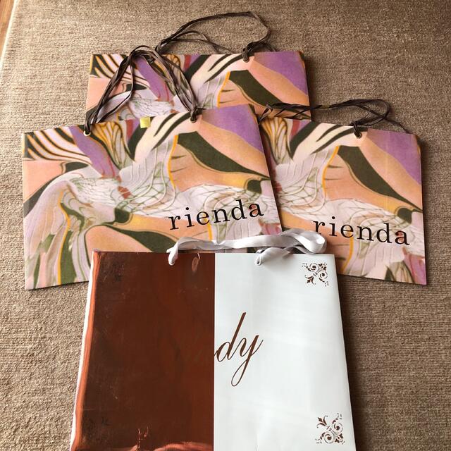 rienda(リエンダ)のリエンダrienda レディ rady 特大ショップ袋4枚　ショッパー レディースのバッグ(ショップ袋)の商品写真