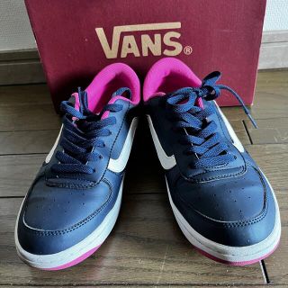 ヴァンズ(VANS)のVANS スニーカー　ネイビー✖️ピンク(スニーカー)