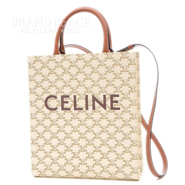 超激安 celine - セリーヌ ロゴトリオンフキャンバストートバッグ Lの