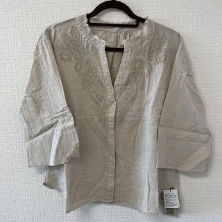 ゴア(goa)の断チャリ様専用【新品未使用品】goa七分袖ブラウス＆ストールセット(シャツ/ブラウス(長袖/七分))