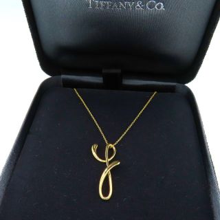 ティファニー(Tiffany & Co.)の未使用 ティファニー イニシャル Y ゴールド レター ネックレス CI9(ネックレス)