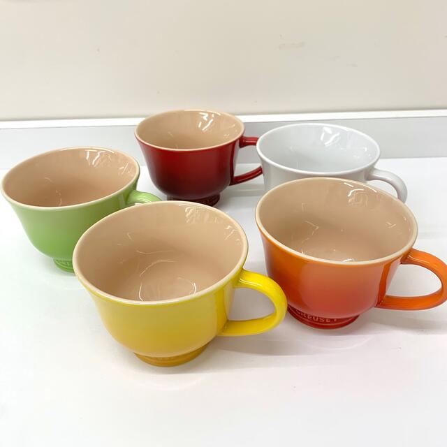 LE CREUSET(ルクルーゼ)のホワイト　ル・クルーゼ　カップ&ソーサー　カフェオレ　スープ　マグカップ　カップ インテリア/住まい/日用品のキッチン/食器(グラス/カップ)の商品写真