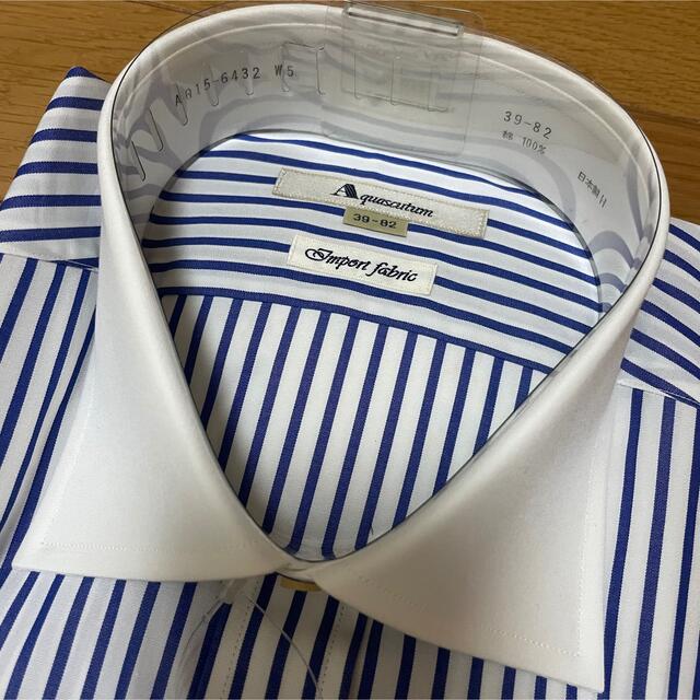 高品質好評 AQUA ストライプワイシャツ 長袖の通販 by rapi's shop|アクアスキュータムならラクマ SCUTUM - 新品タグ付きメンズ 在庫大特価