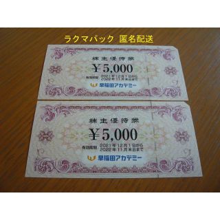 早稲田アカデミー 株主優待 10000円(その他)