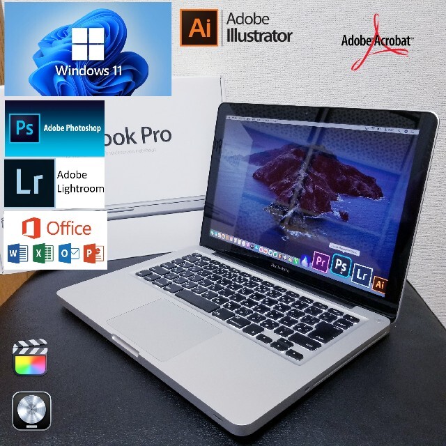 【送料関税無料】 Apple - Office付 MS macOs/Windows11 Pro Macbook ノートPC