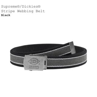 シュプリーム(Supreme)のSupreme Dickies Belt ベルト シュプリーム ディッキーズ 黒(ベルト)