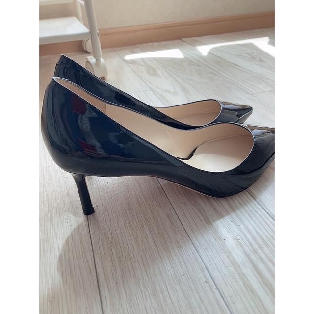 ジミーチュウ Jimmy Choo 24㌢パテント パンプス ブラック 送料無料 ジミーチュウ Jimmy Choo 24㌢パテント パンプス ブラック 送料無料
