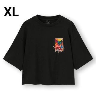 ジーユー(GU)のGU 　蜷川実花　クロップドグラフィックT(Tシャツ(半袖/袖なし))