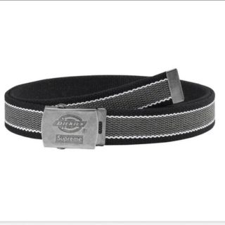 シュプリーム(Supreme)のsupreme dickies stripe webbing belt 黒(ベルト)