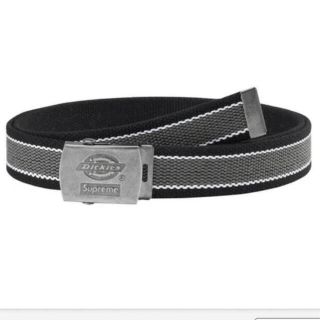 シュプリーム(Supreme)のsupreme dickies stripe webbing belt 黒(ベルト)