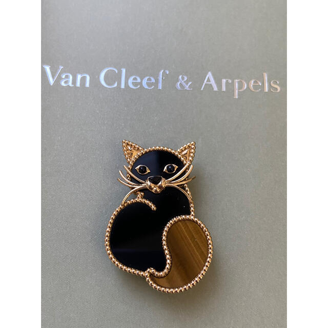 Van Cleef & Arpels - 【特別価格】ヴァンクリーフ&アーペル　ラッキーアニマルズ　キャット　クリップ