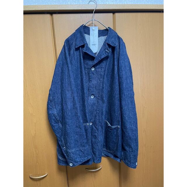 COMOLI(コモリ)の即日発送　可comoli デニムワークジャケット　サイズ2 navy タグ付き メンズのジャケット/アウター(Gジャン/デニムジャケット)の商品写真