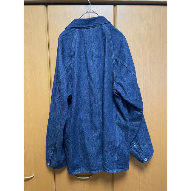 即日発送 可comoli デニムワークジャケット サイズ2 navy タグ付き 即日発送 可comoli デニムワークジャケット サイズ2 navy タグ付き