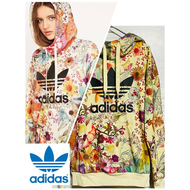 adidas  アディダス　オリジナルス　レア　花柄ファームコラボ　パーカー