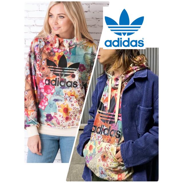 adidas アディダス　オリジナルス　レア　花柄ファームコラボ　パーカー