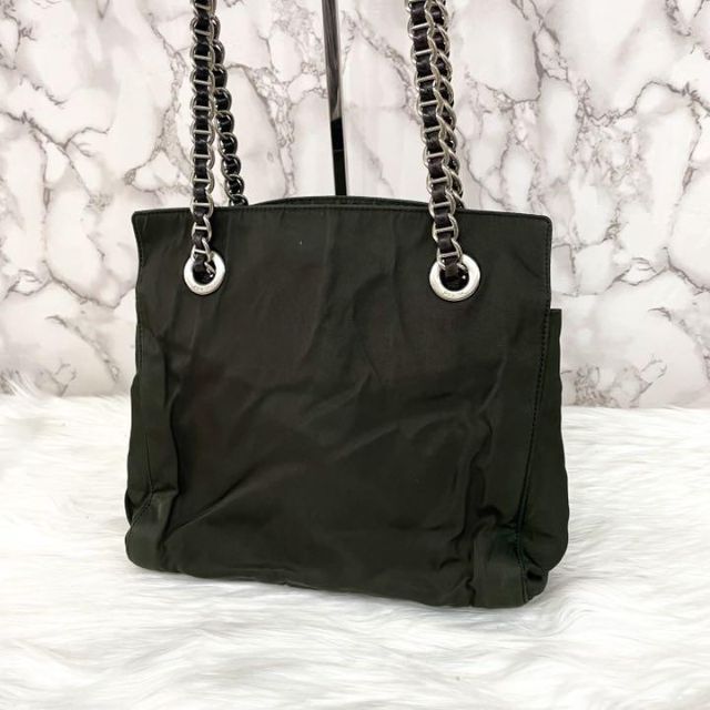 PRADA チェーン ショルダーバッグ トートバッグ プラダ 三角ロゴ