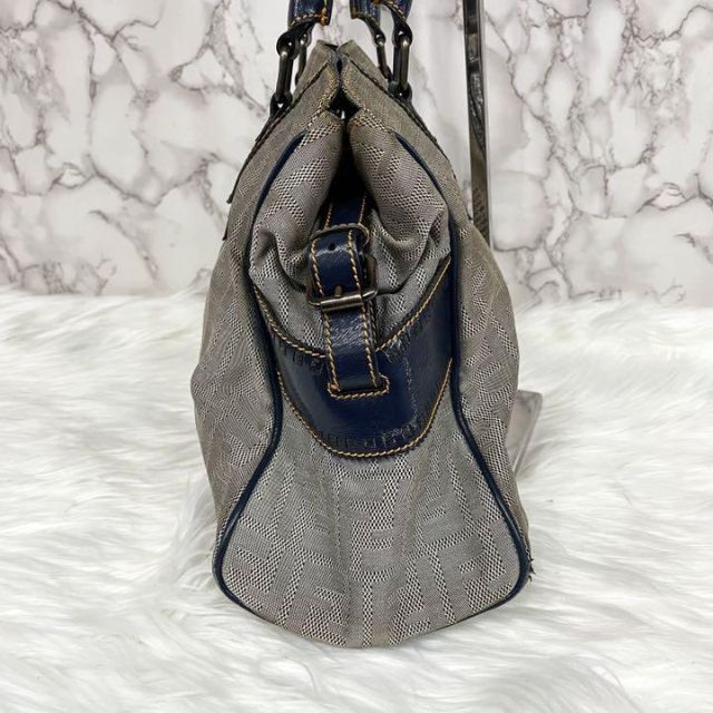 【希少品】FENDI フェンディ　エトニコ　トートバッグ　ヌバック　レザー