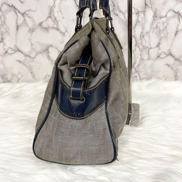 【希少品】FENDI フェンディ　エトニコ　トートバッグ　ヌバック　レザー